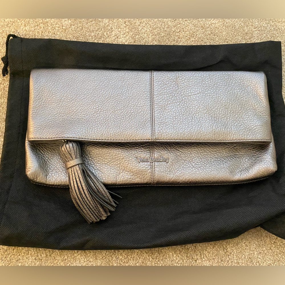 Vera Bradley Elise clutch leather Caspian Sea NWT